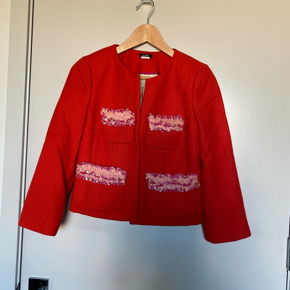 J. Crew Red Jacket